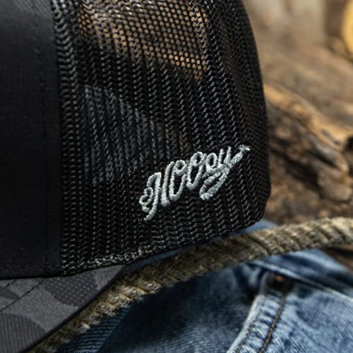 HOOEY Youth Adjustable Snapback Mesh Back Trucker Hat (Liberty Roper - Black Camo)3