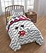 Disney Mickey Mouse Chevron Twin/Full Comforter - Super Soft Kids Reversible Bedding features Mickey Mouse - Fade Resistant Polyester Microfiber Fill (Official Disney Product)