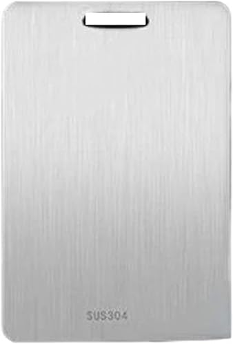 Panel de acero inoxidable 316 y tabla de cortar cocina hogar espesado bloque de corte de doble cara amasado masa (15.4x11.0 in)