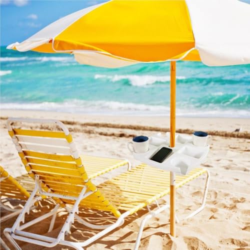 Plateau de table pour parasol durable avec accessoires de confort extérieurs - 6