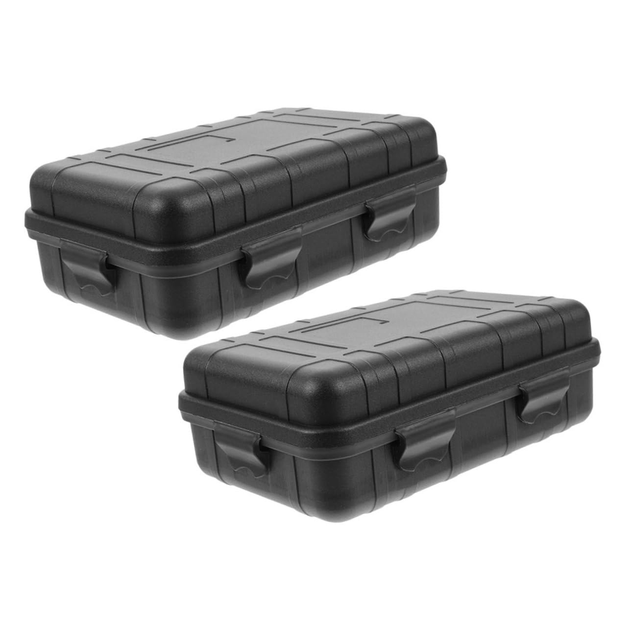 2pcs Camping Storage Box Shockproof Container for Outdoor Survival Food-grade Sealable Case for Emergency Preparedness Hiking Multi-functional