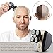 Bald Shavers for Men - Telfun Upgrade 5-in-1 Electric Head Shavers for Bald Men, 100% Waterproof Cordless Razor, Wet/Dry Shaving, 5 Dual Track Heads, Mess-Free Hair Capture