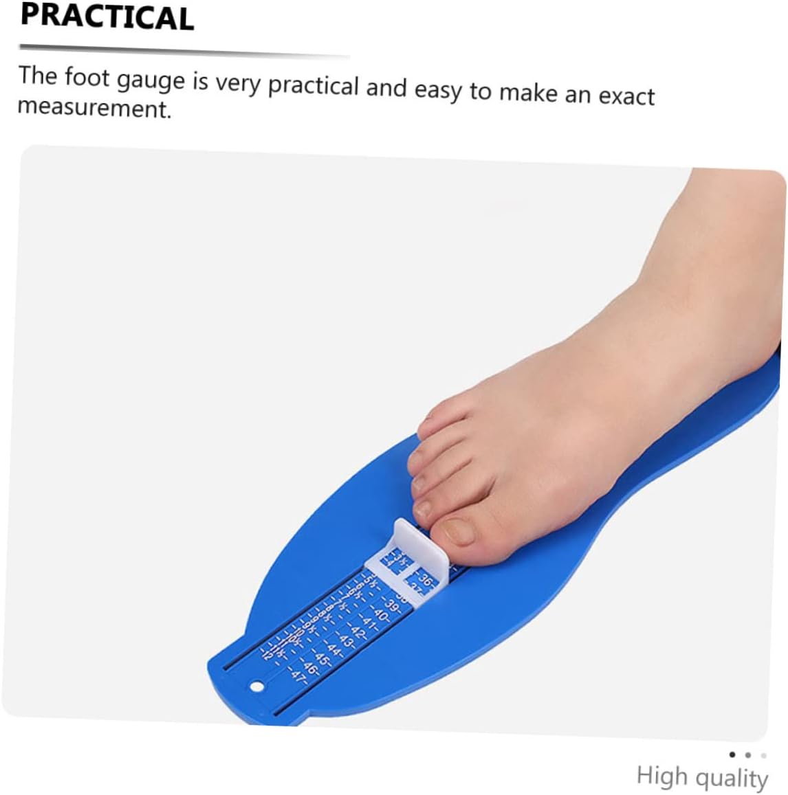 3-Piece Foot Gauge Measuring Ruler for Adults and Kids Accurate Foot Measuring Device for UK/EU Sizes Portable Shoe Sizer Tool Easy-to-Read Measurements