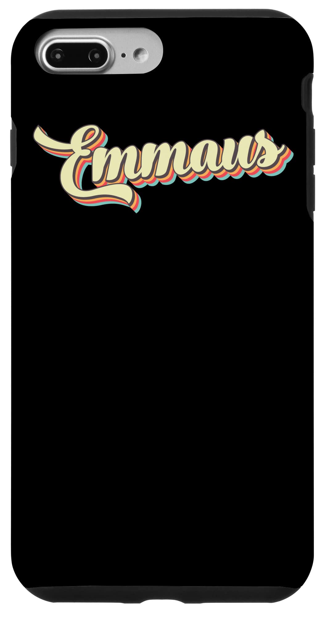 iPhone 7 Plus/8 Plus Emmaus TShirt Retro Art Baseball Font Vintage Case