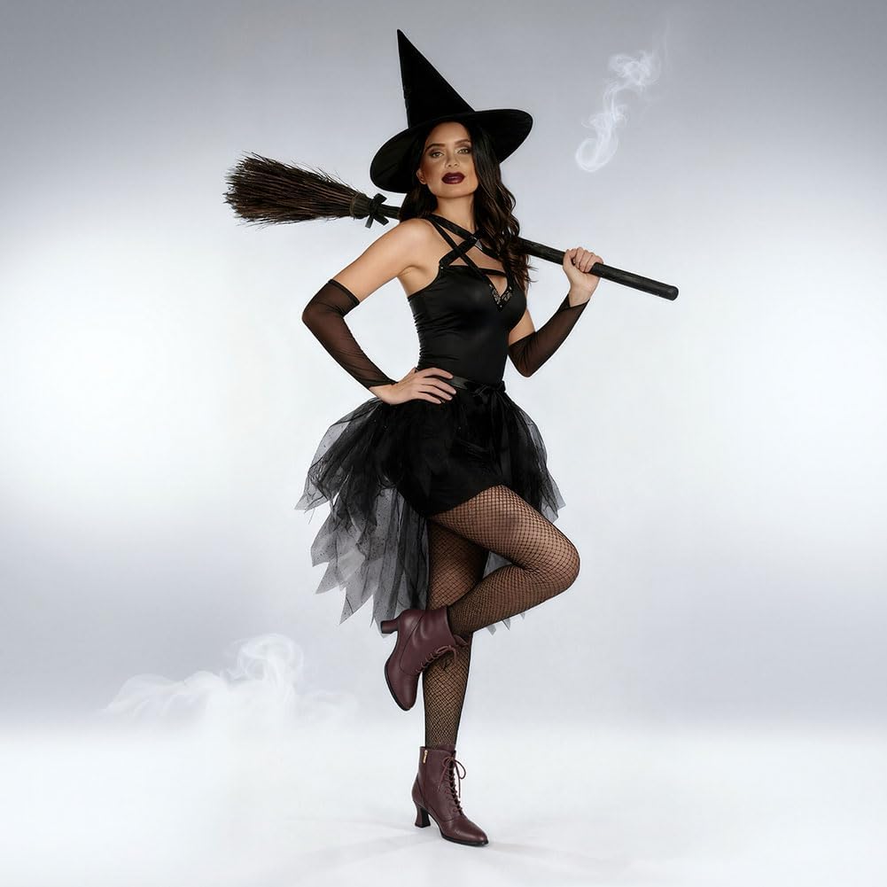 Erocalli Victorian Boots Witch Costume Renaissance Shoes Women Pirate Vintage Boot Witchy Clothes for Women - Image 3