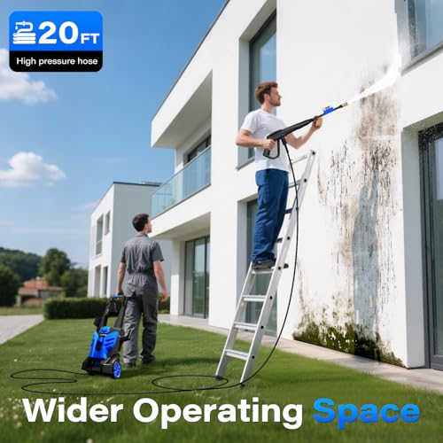 image for Lusilushy Pressure Washer, Power Washer with 4 Nozzles and Foam Cannon