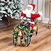 Animated and Musical Santa Driving Vintage Car Christmas Decoration - 31