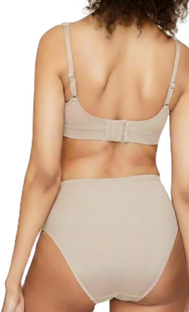 Subset Women's Organic Cotton High-Rise Brief 3-Pack,Extended Sizes; 2XS-4XL, Natural Knickey Briefs, Breathable Underwear