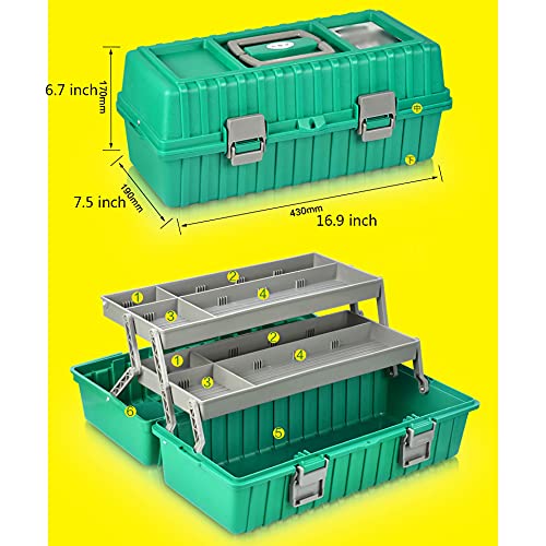 Boîte à outils étanche et pliable à compartiments multiples - 3