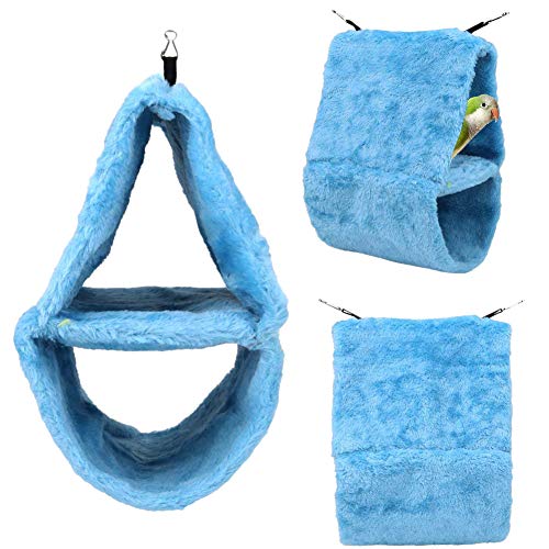 image for Keersi Warm Bird Hammock Nest House Bed Tent for Pet Parakeet Cockatie