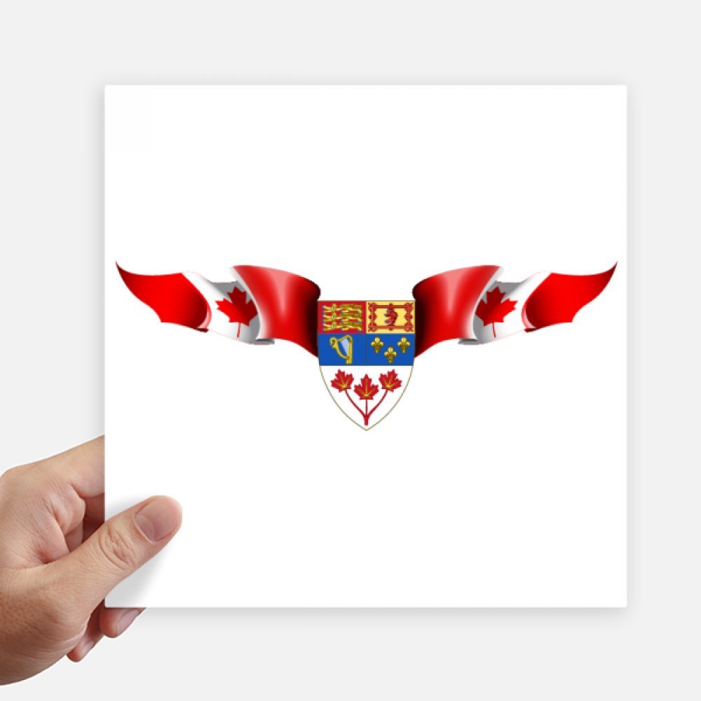 Sticker drapeau Canada 20x20 autocollant mural et déco moto multicolor