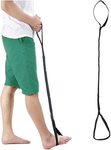 Levantador de piernas para después de la cirugía de rodilla, kit de recuperación de reemplazo de cadera, levantador de pies, correa de elevación