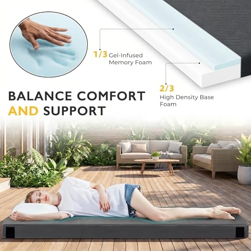 Kingfun 3 Inch Waterproof Camping Mattress