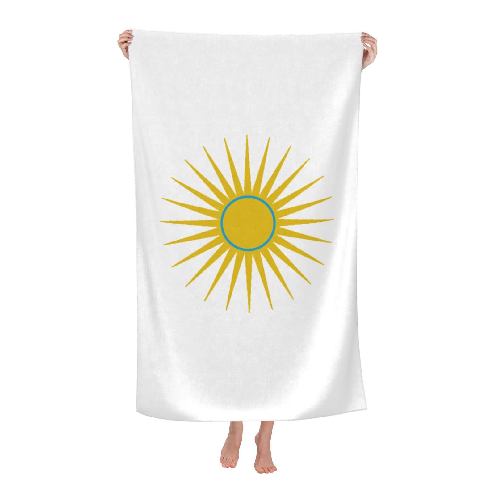 LSRCPD Beach Towels Rwanda Flag Swim Gym Camping Pool For Adults Women 80X130Cm