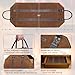 INNO STAGE Canvas Log Carrier Bag,Durable Wood Tote,Fireplace Stove Accessories,Extra Large Firewood Holder with Handles for Camping (Rust)
