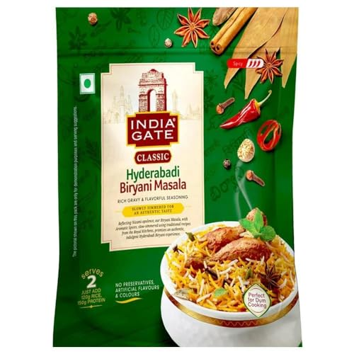 Image of India Gate Classic Hyderabadi Biryani Masala 70 gm Box