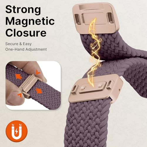 Image of Fullmosa Magnetic Knot Braided Nylon Strap for Apple Watch 38 40 41 42mm
