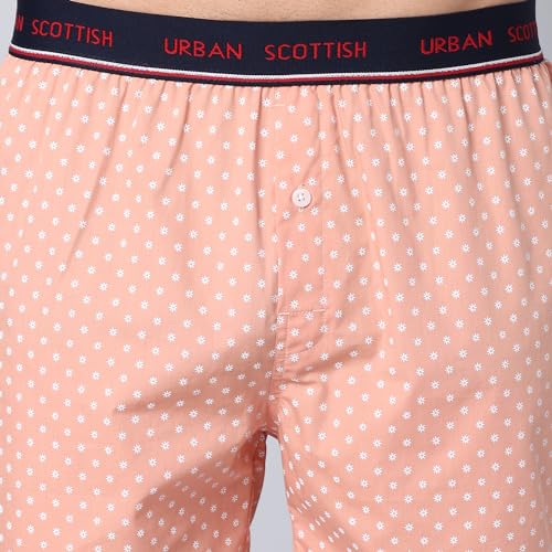 Image of Urban Scottish Men's Boxer Pants 100% Cotton Material with A Stylish Print Soft and Stretchy Elastic Waist Band Dynamic Movement and Hardwearing Stitching Breathable with A Gentle Snug Fit