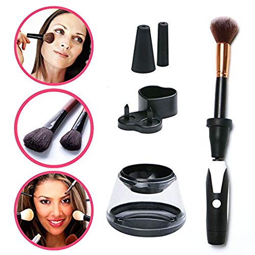 Electric Makeup Brush Cleaner Spinner and Dryer, UPGRADED 2018 DESIGN, 360 Spinning Rotation, 3 Powerful Speed Levels Anti-skid, Spinning Tool Machine