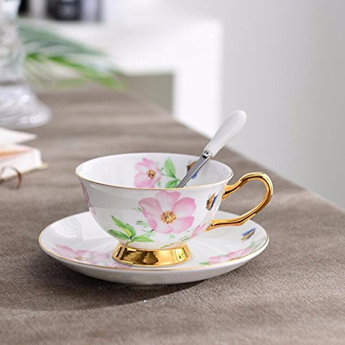 Coffee Mugs Pastoral Style European Style Tea Guci Coffee Cup With Saucer Ceramic Cup Cup Tea Cup Black Tea Afternoon,B