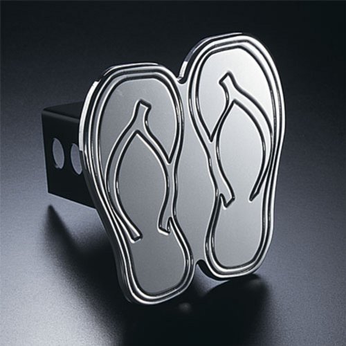 All Sales 1022 Hula-Flops Hitch Cover, Silver, Fits Class III, 2