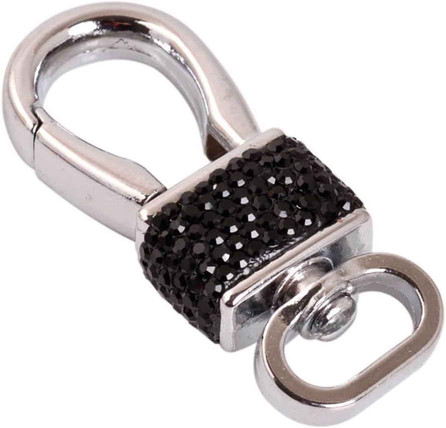 Bling Keychian Carabiner Clamp Rhinestones Car Key Fob Clip Keychain Key Holder Clip Car Key Ring Hook Glitter Key Chain