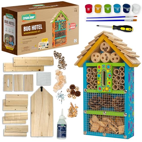 SparkJump Premium Bug Hotel Kit for Kids – Easy...