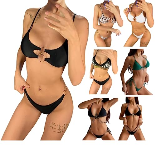 Ringe Damen Zweiteilige weibliche Bademode Anzug Bikini Sexy Badeanzug...