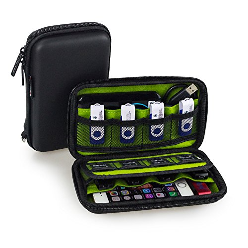 Estarer USB Flash Drives Organizer, Digital Gadget Case Waterproof SD Memory Card Case,Designed for External Hard Drive,CF Card Traveling - Thumbnail 2