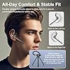 OrcoW Bluetooth Headsets with Dual Mic V5.4 Single wireless Headset Handsfree Earpiece with 72 Hrs Talking Time Mute Two Device Connection for Business/Office with Android iOS Laptop, with USB Dongle #5