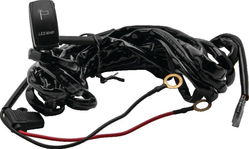 QuadBoss Wiring Harness for LED Light Whip, Black