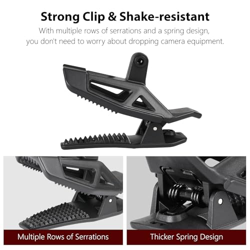 Image of HSU Universal Gripper Helmet Chin Clamp Mount Clip (Gripper Mount A)