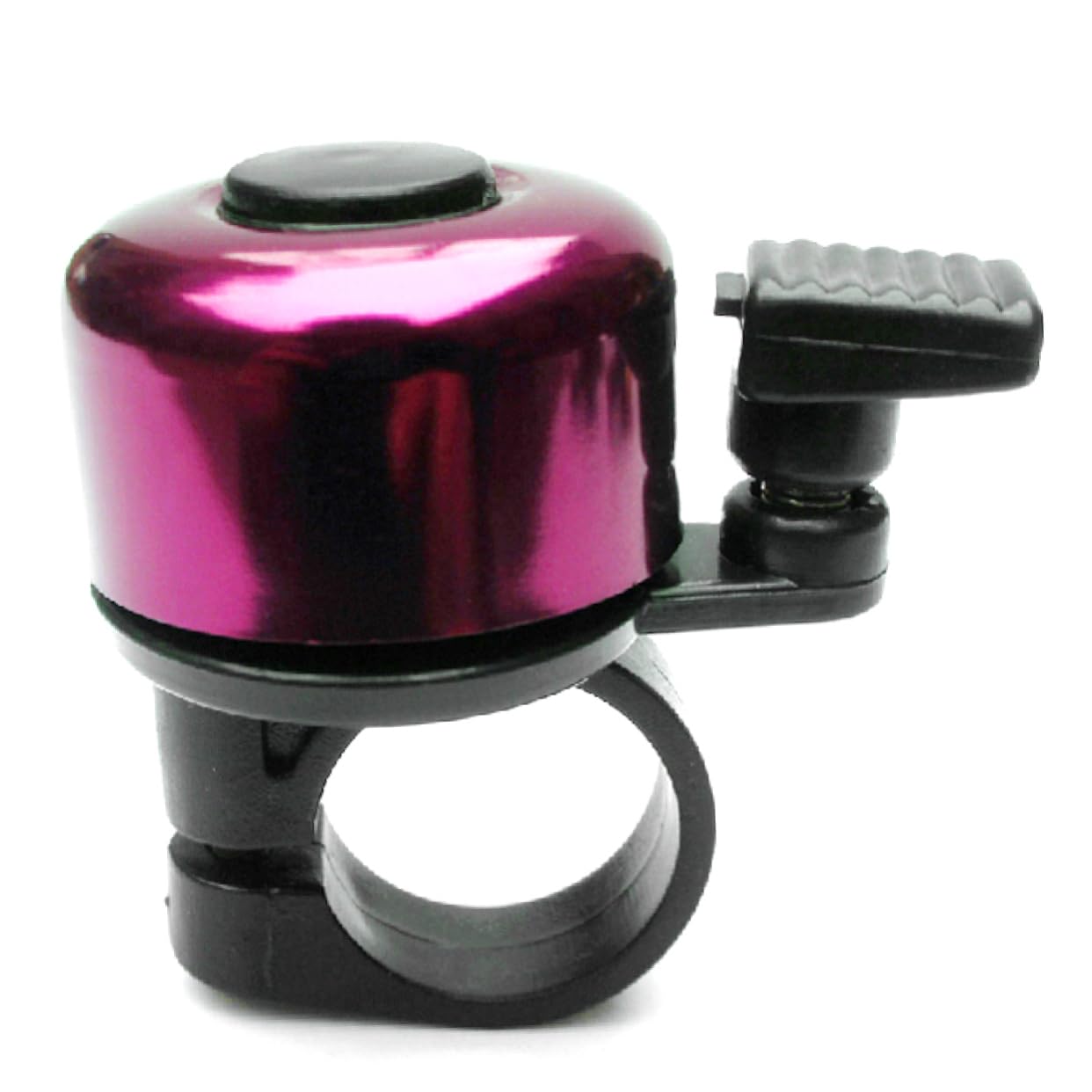 BESPORTBLE Mini Bike Bell Purple Alloy Handlebar Ring Horn Adjustable Mounts Compact Loud Bell for Boys and Girls and Adults 30mm Diameter Easy to Attach