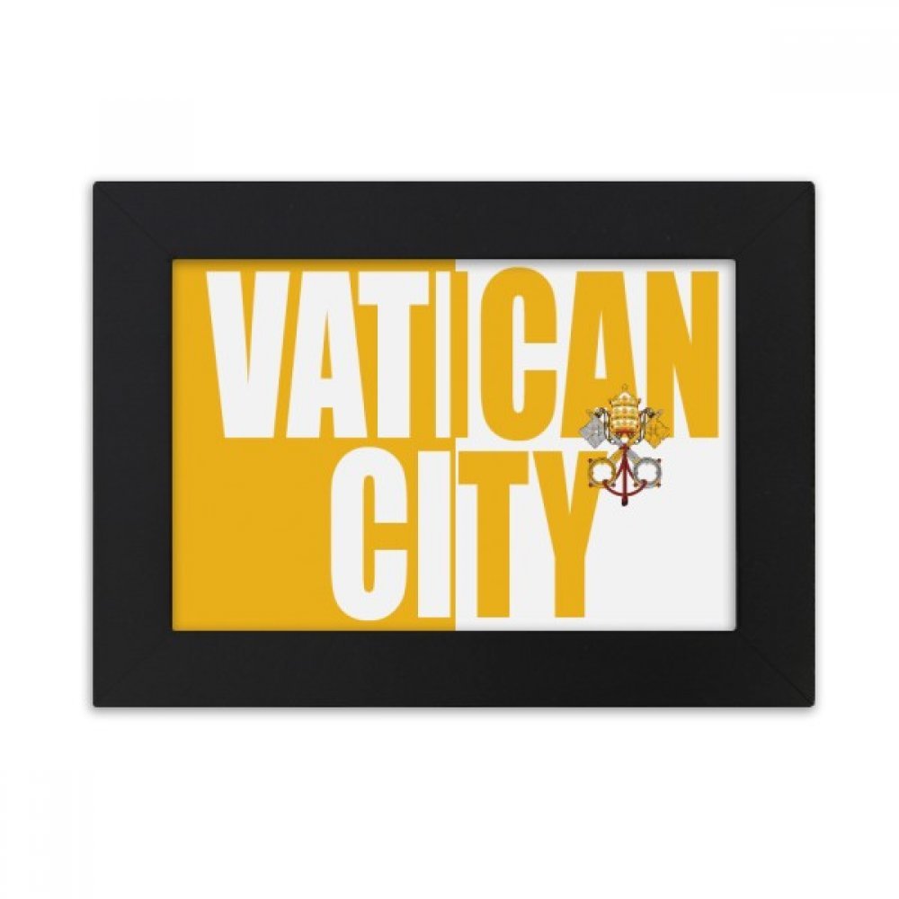 Cadre photo noir d'art Cité du Vatican 5x7 pouces finition premium