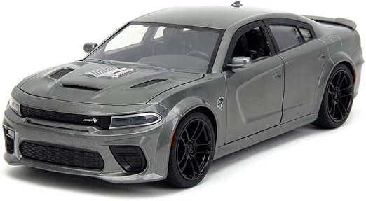 2021 Charger SRT Hellcat Gray Metallic Fast X (2023) Movie 1/24 Diecast Model Car by Jada 34472