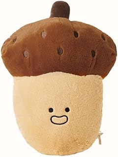 ZCPACE Cute Acorn Plush Pillow - 13.8'' Acorn Nuts Stuffed Animal, Soft Squishy Stuffed Pine Nuts Plush Toy, Nut Bean Peas...