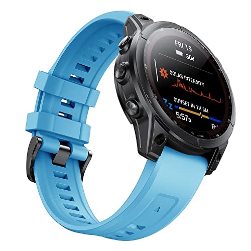 Correa de silicona de 22 mm para Garmin Fenix y Instinct pulsera de repuesto deportiva