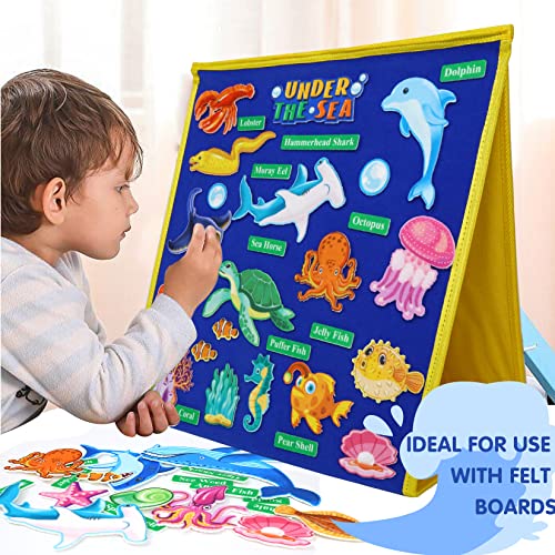 Craftstory Animals Felt Board Stories For Toddlers, Felt Animals Figures Toys Arts And Crafts Sensory Gifts For Classroom Storytelling School Daycare Supplies (Ocean Animals) #TOP3