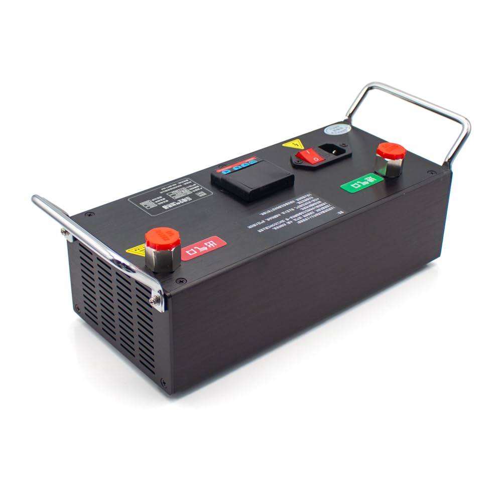 Toplionace Máquina de Calefacción de Aire Comprimido de Grado Industrial AC 220V 2000W, Pantalla Digital Nitrógeno Gas Calentador de Aire Caliente Anti-Congelación （16MM）