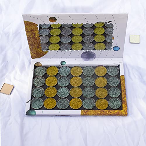 Szdym Empty Magnetic Palette With Mirror,Like A Book Fashionable And Beautiful Empty Magnetic Palette Makeup Magnetic Palette #TOP5