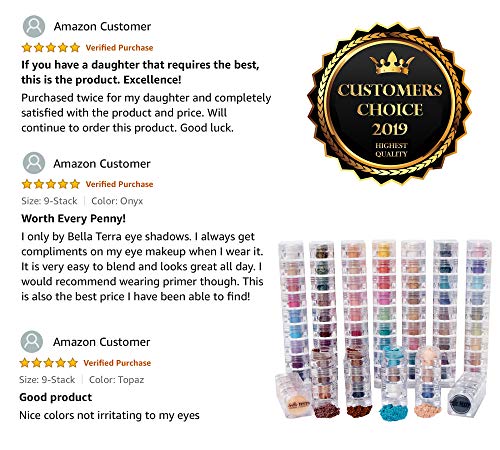 Mineral Shimmer Makeup Eyeshadow Highlighting Powder - Glitter Metallic Dust for Face, Hair