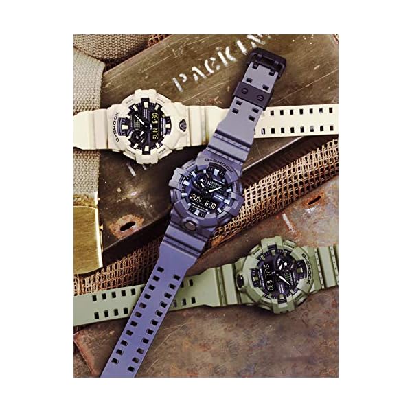 Casio Men’s XL Series G-Shock Quartz 200M WR Shock Resistant Resin Color: Matte Olive Green (Model GA-700UC-3ACR) - Image 7