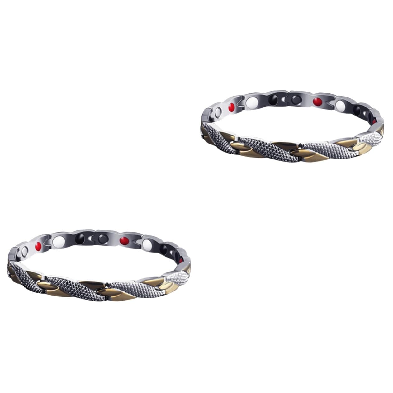 LIFKOME2pcs Wristband for Women Titanium Magnetic Titanium Steel Mens Cuff Bracelet Women Bracelet Bracelets Titanium Women Chain Bracelet for Men Couple Bracelets Chained Man Link