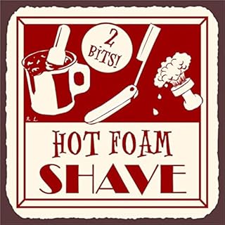 Hot Foam Shave Vintage Retro Metal Sign