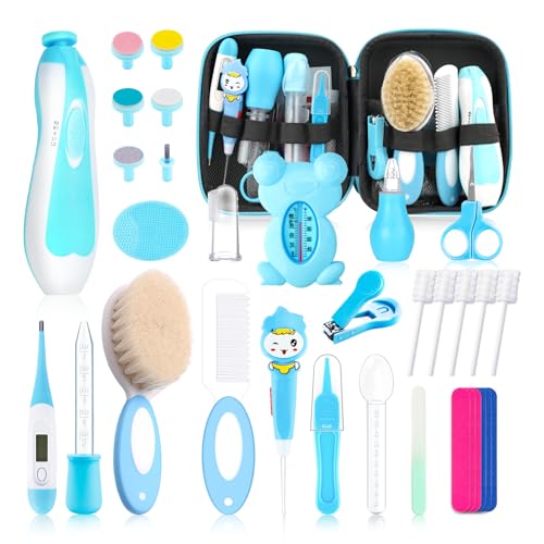 Image of Baby Healthcare and Grooming Kit for Newborn Kids, 38PCS Upgraded Safety Baby Care Kit, Newborn Nursery Health Care Set, Baby Electric Nail Filer Kit, Infant Baby Care Products
