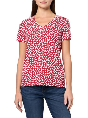 Image of Nautica Women's Solid V-Neck Short Sleeve T-Shirt Shirt