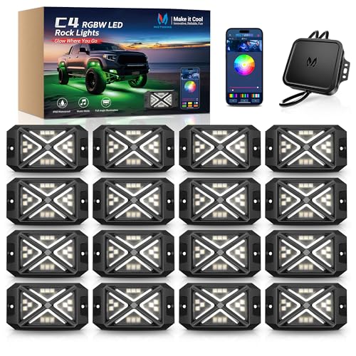 MICTUNING C4 RGBW Rock Lights