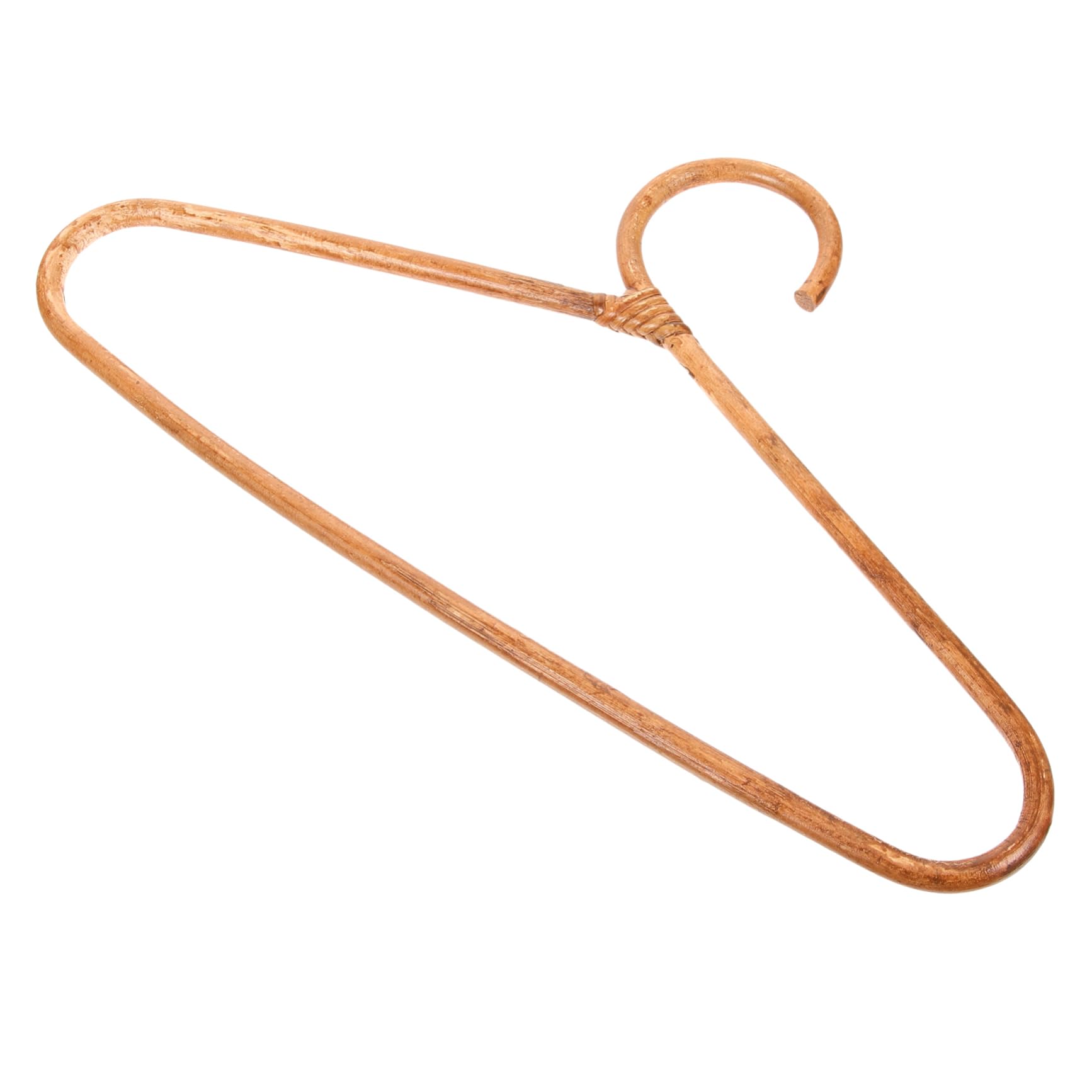 Unomor Rattan Clothes Hanger Wide Shoulder Hangers Coat Hangers Coat Hanger Hangers for Clothes Non Slips Dress Hanger Clothes Hangers Clothes Hanger Wood Light Brown