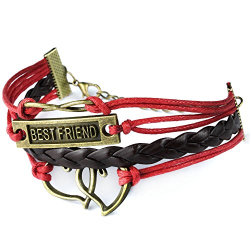 JOVANA Retro Vintage Handmade Hot Vintage Bronze Multilayer Rope Leather Bracelet (18)