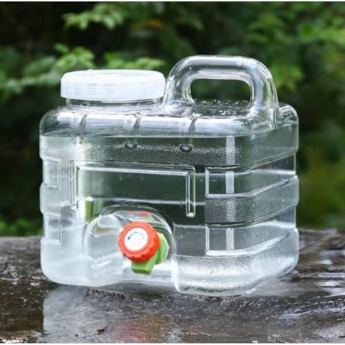 Figoday ウォータータンク 水 ポリ給水タンク 7.5L/10L/15L/20L/28L PC素材 大容量 蛇口付き 蓋付き 携帯便利 アウトドア キャンプ 登山 防災グッズ 車載 自宅用 非常用飲料水容器 ハイキング 旅行 スポーツ 野外活動用 (